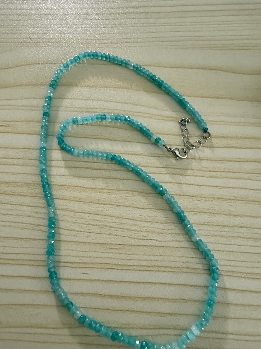 Turquoise crystal Beaded Women’s Necklace - Blue